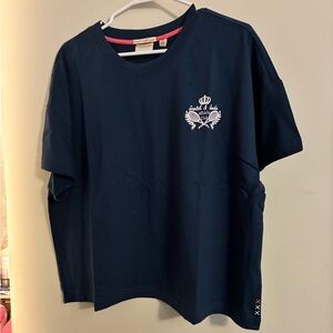 NWT Scotch & Soda Boxy Navy Blue Tee XL